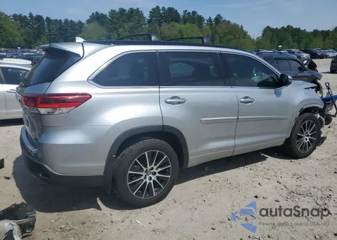 2018 Toyota Highlander Se from USA, damaged, VIN 5TDJZRFH5JS550692